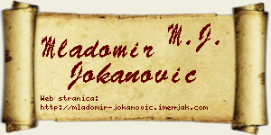 Mladomir Jokanović vizit kartica